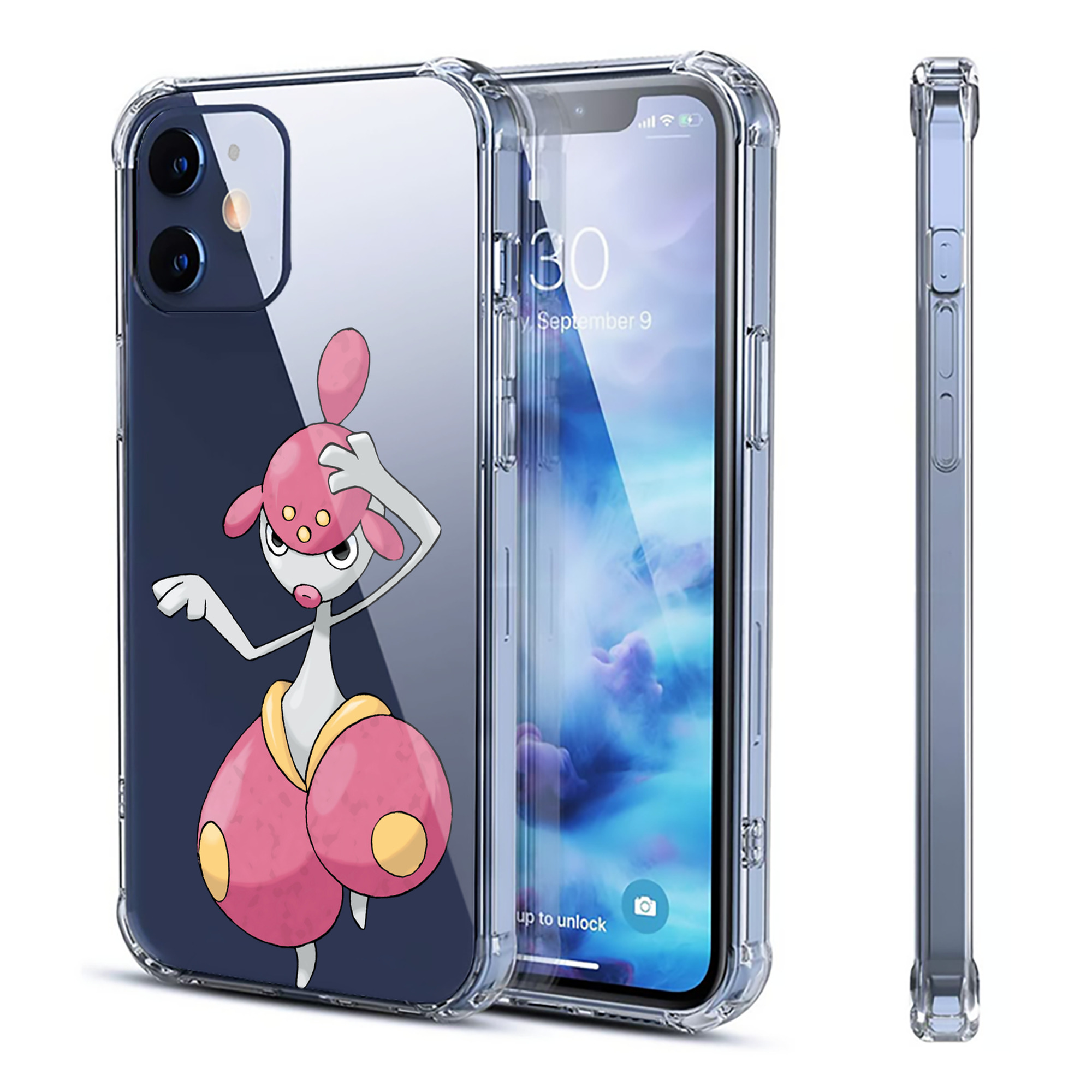 （画像用） ポケットモンスター Pokémon 【iPhone 12シリーズ対応】透明スマホケース（クリアソフトケース）